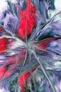 Dynamic abstract fluid art showcasing vibrant red, purple, and white swirls.